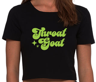 Throat Goat - Deep Throat Expert - Black Crop Top