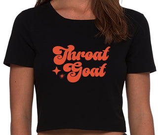 Throat Goat - Deep Throat Expert - Black Crop Top
