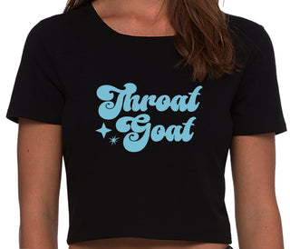 Throat Goat - Deep Throat Expert - Black Crop Top