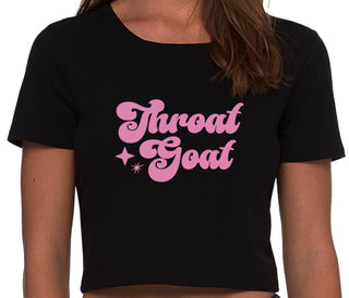 Throat Goat - Deep Throat Expert - Black Crop Top