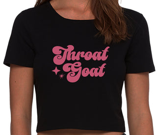 Throat Goat - Deep Throat Expert - Black Crop Top