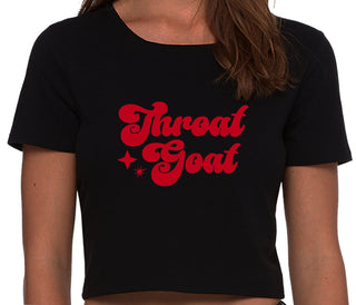 Throat Goat - Deep Throat Expert - Black Crop Top