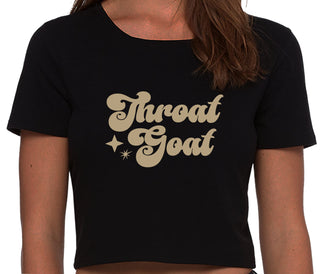 Throat Goat - Deep Throat Expert - Black Crop Top