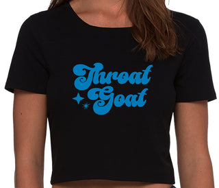 Throat Goat - Deep Throat Expert - Black Crop Top