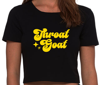 Throat Goat - Deep Throat Expert - Black Crop Top