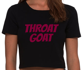 Throat Goat - Oral Expert - Black Crop Top