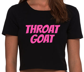 Throat Goat - Oral Expert - Black Crop Top