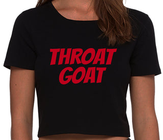 Throat Goat - Oral Expert - Black Crop Top