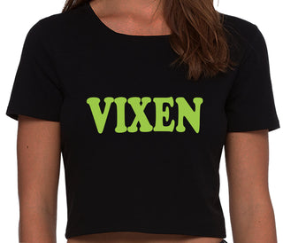Vixen - Black Crop Top