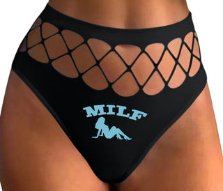 MILF - Black Fishnet Thong