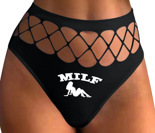 MILF - Black Fishnet Thong