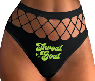 Throat Goat - Deep Throat Expert - Black Fishnet Thong