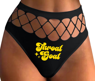 Throat Goat - Deep Throat Expert - Black Fishnet Thong