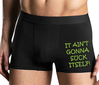It Aint Gonna Suck Itself - Mens Black Boxer Brief