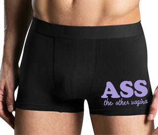 Ass The Other Vagina - Mens Black Boxer Brief