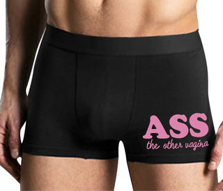 Ass The Other Vagina - Mens Black Boxer Brief