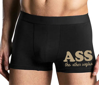 Ass The Other Vagina - Mens Black Boxer Brief