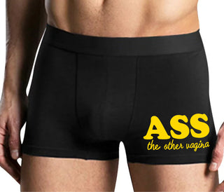 Ass The Other Vagina - Mens Black Boxer Brief