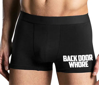 Back Door Whore - Mens Black Boxer Brief
