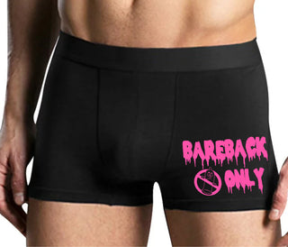 Bareback Only - Mens Black Boxer Brief