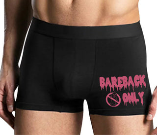 Bareback Only - Mens Black Boxer Brief