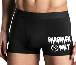 Bareback Only - Mens Black Boxer Brief