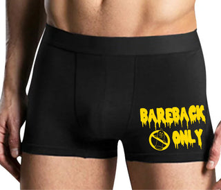Bareback Only - Mens Black Boxer Brief