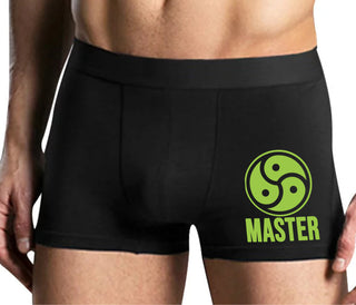 Master with BDSM Logo - Mens Black Boxer Brief