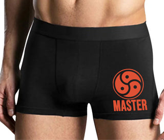 Master with BDSM Logo - Mens Black Boxer Brief