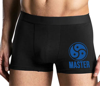 Master with BDSM Logo - Mens Black Boxer Brief
