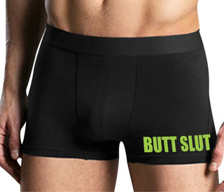 Butt Slut - Mens Black Boxer Brief