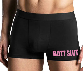 Butt Slut - Mens Black Boxer Brief