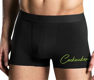 Cock Sucker - Mens Black Boxer Brief