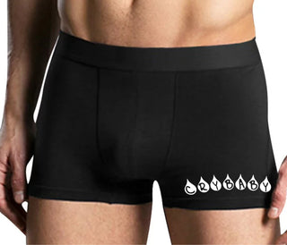 Crybaby Tear Design - Mens Black Boxer Brief