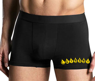 Crybaby Tear Design - Mens Black Boxer Brief