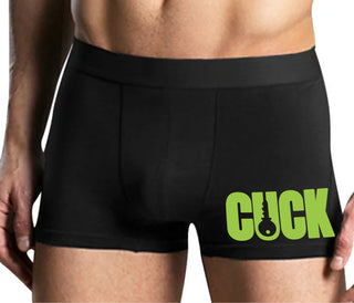 Cuck - Lock Logo - Mens Black Boxer Brief