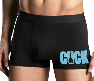 Cuck - Lock Logo - Mens Black Boxer Brief