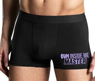 Cum Inside Me Master - Mens Black Boxer Brief