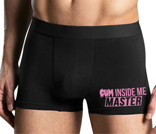 Cum Inside Me Master - Mens Black Boxer Brief