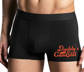 Daddy's Cumslut - Mens Black Boxer Brief