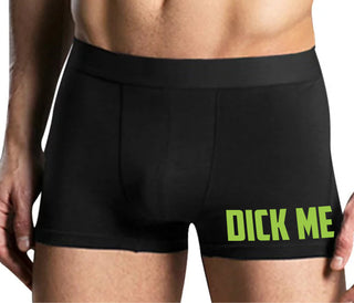 Dick Me - Mens Black Boxer Brief