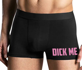 Dick Me - Mens Black Boxer Brief