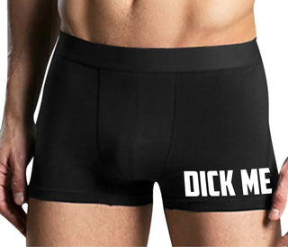 Dick Me - Mens Black Boxer Brief