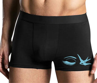 I Swallow - Eye Bird - Mens Black Boxer Brief
