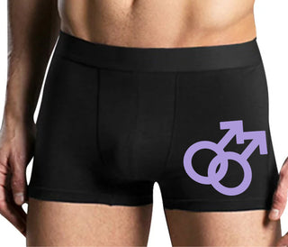 Gay Sign - Mens Black Boxer Brief