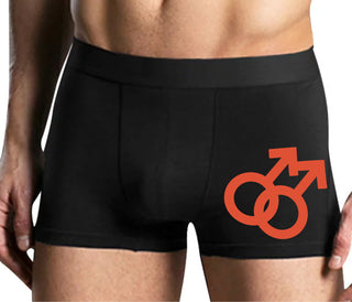 Gay Sign - Mens Black Boxer Brief