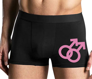 Gay Sign - Mens Black Boxer Brief