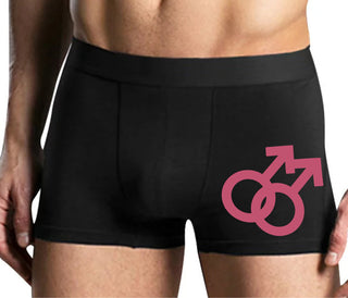 Gay Sign - Mens Black Boxer Brief