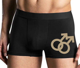 Gay Sign - Mens Black Boxer Brief