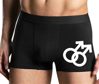 Gay Sign - Mens Black Boxer Brief